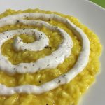 risotto allo zafferano e robiola fresca