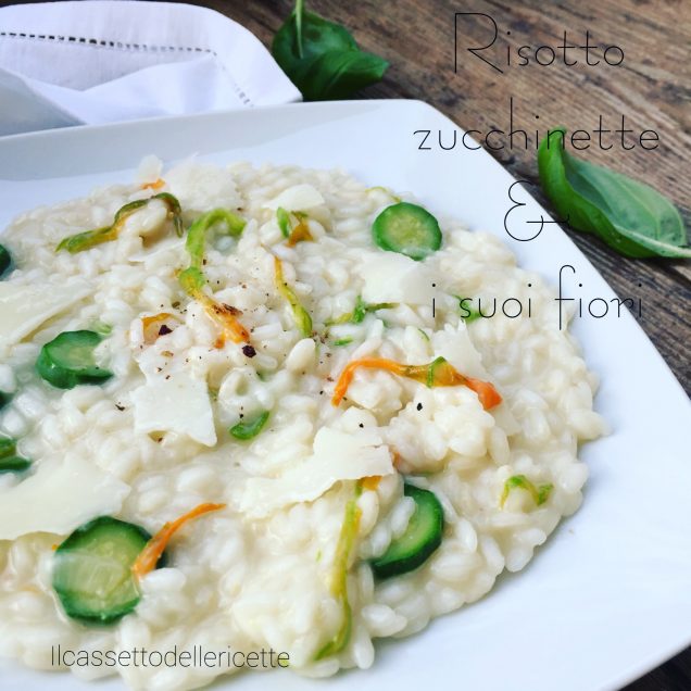 risotto alle zucchine e fiori